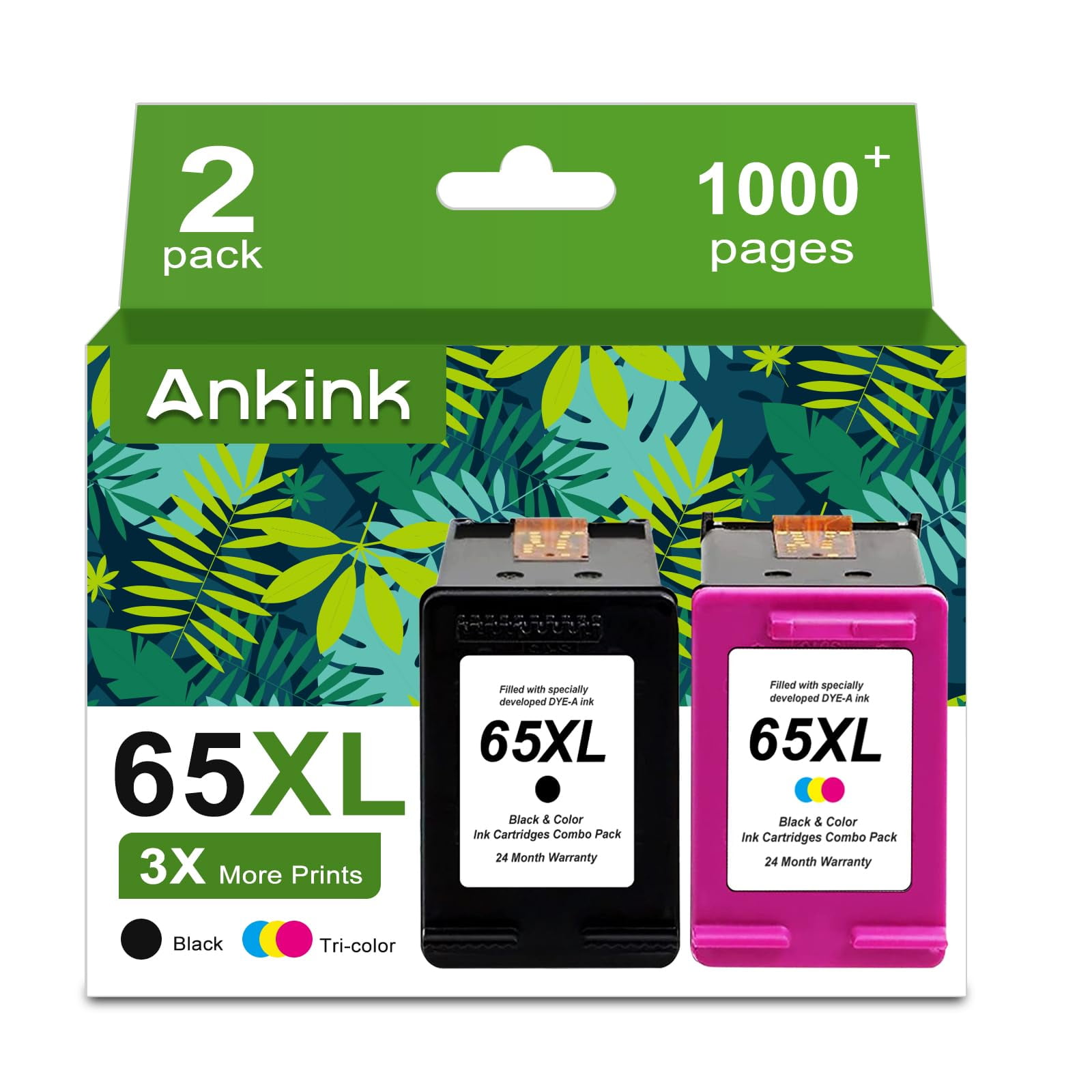 Cartucho De Tinta Ankink 65xl Negro Y Tricolor Hp Envy 5055
