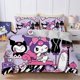 thumbnail image 1 of Sanrio Kuromi New Bedding Set Kawaii Quilt Cover Pillowcase Cute Cartoon Bed Bedroom Beddings Suit Duvet Cover for Boy Girl Gift Bed Sheets, 1 of 5
