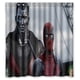 thumbnail image 1 of Cortina de ducha de superhéroes de Deadpool Colossus Art, juego de cortina de baño con ganchos, tamaño 66 x 72 pulgadas, 1 of 3