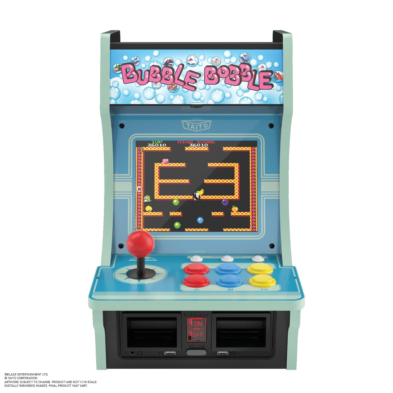 Blaze Entertainment - Bartop Arcade Evercade Alpha Taito Con 10 Juegos Y 2 Máquinas Tragamonedas