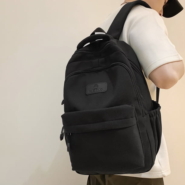 Schoolbag Women High School Students Large Capacity Boys High School Backpack Simple College Students Spine Protection Decompression Wide Strap Backpack Men