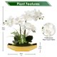 thumbnail image 2 of Planta Artificial Briful Orquídeas Blancas de 38 cm con Maceta Dorada, 2 of 6