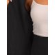 thumbnail image 5 of INSPIRE CHIC Conjunto de Falda para Mujer Regreso a Clases Traje de Maestra Conjunto de Blazer sin Cuello y Faldas Lápiz 2 Piezas Conjuntos Elegantes 2XL Negro, 5 of 6