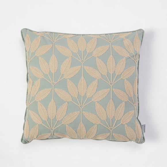 Cojin Bor 45x45 Hojas Caramelo