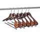thumbnail image 3 of Perchas de madera de calidad, lujosas, con hombros anchos, paquete de 6, 3 of 7