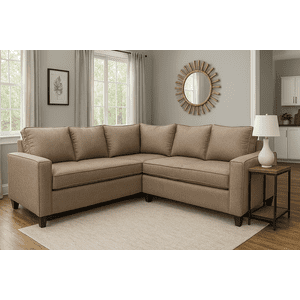 Mexx Muebles - Seccional Tulum 5 Cuerpos Tela Beige
