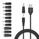 thumbnail image 1 of Cable de alimentación Powseed de 5 V DC USB a DC con 10 adaptadores, 1 of 7