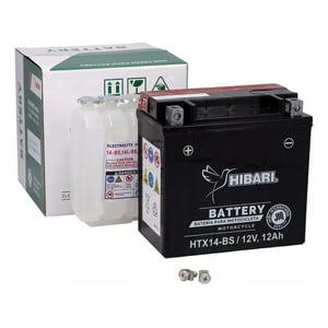 Genérico - Bateria Para Moto Bmw Htx14-Bs F650 / F700 / F800Gs Negro