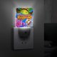 thumbnail image 4 of Mis Monstruos Cantantes Luz nocturna LED con sensor de anochecer a amanecer para dormitorio, baño, pasillo, escaleras - Lámpara LED nocturna de enchufe, 0.5W - 1 pieza, 4 of 6