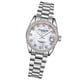 thumbnail image 3 of Reloj de cuarzo Stuhrling Original mujer Caja plateada bisel con tachuelas de cristal esfera MOP manecillas plateadas, 3 of 3