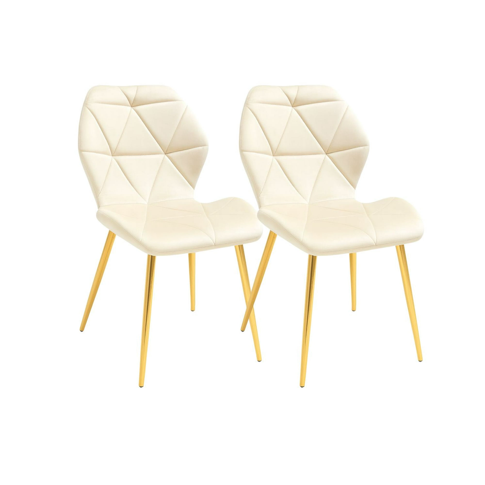 Habita2 Chile - Pack 2 Sillas Para Comedor Acolchada Aviador Gold Beige