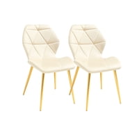 Habita2 Chile - Pack 2 Sillas Para Comedor Acolchada Aviador Gold Beige