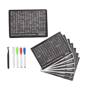 Magideal - Alcancía Con Mostrador De Madera, Alcancía Con Objetivo De Ahorro De Dólares, Decoración Del Hogar, Caja De Ahorro De Dinero, Caja De Ahorro Para Sala