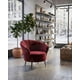thumbnail image 2 of Sillon 1 Cuerpo Terciopelo Shell Black Rojo, 2 of 2