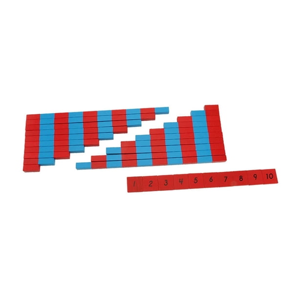 Varillas numéricas pequeñas Material educativo de matemáticas con fichas numéricas para el aprendizaje temprano práctico Varillas numéricas de matemát