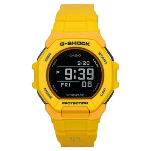 Reloj Casio G-Shock G-Squad Digital Smartphone Link Yellow Bio-Based Resin Quartz Gbd-300-9 200M Men'S Watch