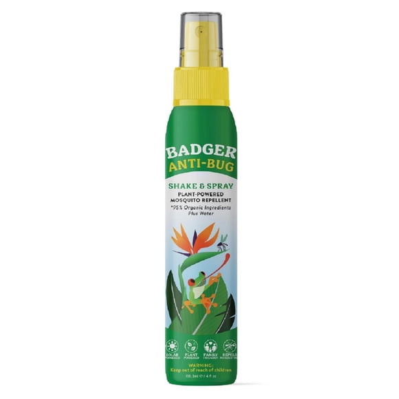 Repelente de mosquitos Big Spray Badger Organic, sin DEET, 120 ml
