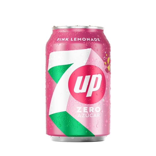 Bebida 7up Pink Lemonade Zero Azúcar Lata 350 mL Seven Up