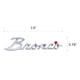 thumbnail image 3 of Emblema de Vehículo Ford Bronco 9 cm x 2 cm Cromo, 3 of 8