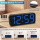 thumbnail image 5 of Reloj despertador digital Peakeep para dormitorio, de mesa, con batería, 5 of 7