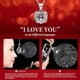 thumbnail image 3 of Collar de rosas auténticas preservadas «I Love You» - Lebana Sky Blue, 3 of 7