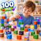 thumbnail image 1 of Bloques Magnéticos Juego Construcción 100pcs Niños 3+, 1 of 10