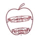 thumbnail image 1 of Canasto De Frutas De Hierro, Estante De Almacenamiento De Frutas Duradero Para Mesa, Restaurantes, Oficina, Rojo, 1 of 3