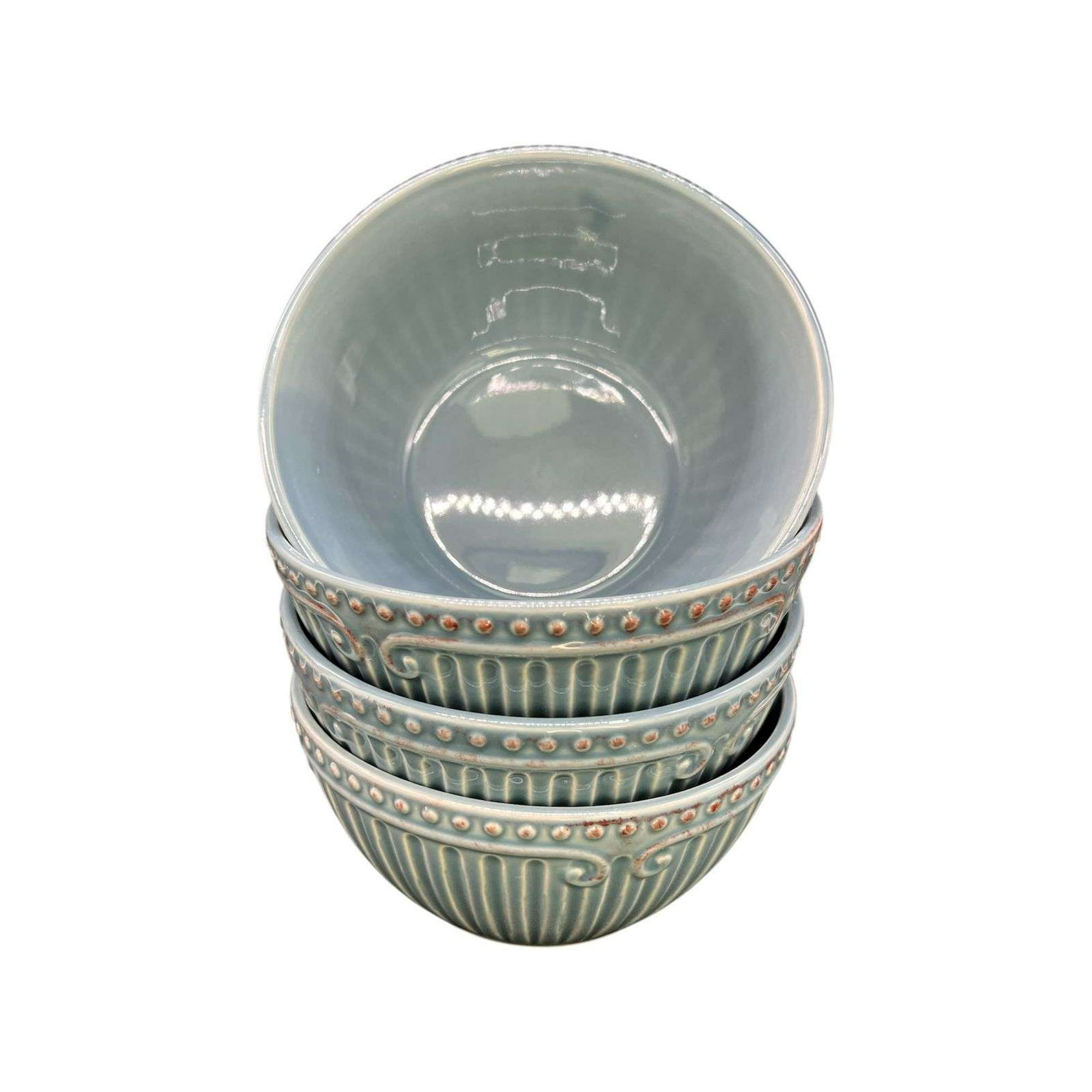 Oem - Pack 4 Plato Semi Hondo Decorativo Redondo Borde 15cm