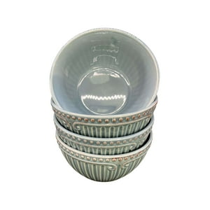 Oem - Pack 4 Plato Semi Hondo Decorativo Redondo Borde 15Cm