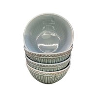 Oem - Pack 4 Plato Semi Hondo Decorativo Redondo Borde 15Cm