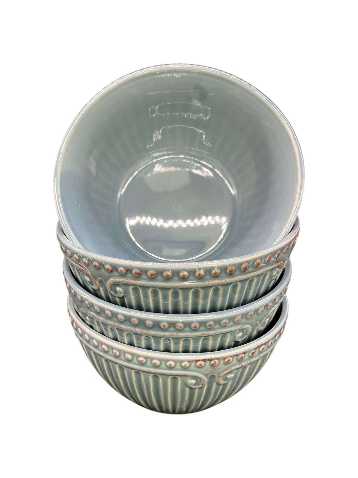 Oem - Pack 4 Plato Semi Hondo Decorativo Redondo Borde 15Cm