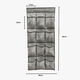 thumbnail image 2 of Organizador Colgante Puerta 12 Bolsillos Multiuso 46x84cm Gris, 2 of 4