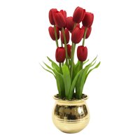 Genérico - Planta Artificial Decorativa Tulipanes Adorno Hogar Jhn