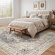 thumbnail image 2 of Alfombra Area Tortania, lavable, 150 x 210 cm, color azul crema oriental, 2 of 9