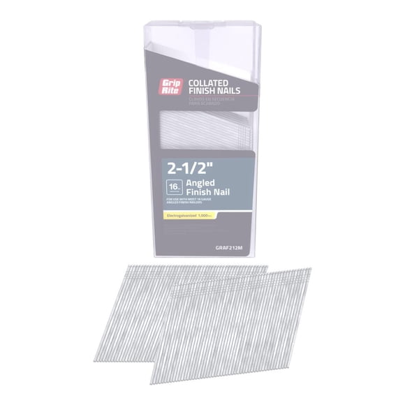 Finish Nails Grip-Rite GRAF212M, calibre 16, 6,35 cm