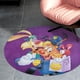thumbnail image 4 of Bonkers Alfombra Redonda de Felpa Coral, Antideslizante, No Desprende Pelusas, Lavable y Duradera para Salón, Dormitorio y Habitación de Niños 60cm, 4 of 6