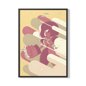Creango - Cuadro Poster Enmarcado Steven Universe Garnet Decorativo