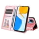 thumbnail image 5 of Funda tipo cartera FOXDOCK para Honor X7 , diseño girasol en relieve, cuero PU, cierre magnético, soporte y tarjetero, 5 of 5