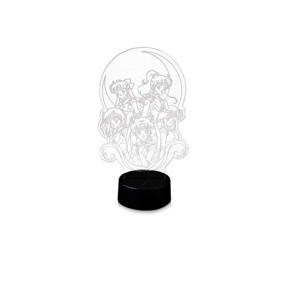 Lámpara LED acrílica Stunned Mind Sailor Moon de 18 cm x 11 cm