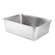 thumbnail image 5 of Caja De Arena Para Gatos Bandeja De Arena Para Mascotas Con Parte Superior Abierta Grande De Acero Inoxidable Lavabo De Arena Para Gatos 50 Cm X 35 Cm X 10 Cm, 5 of 5