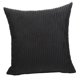 thumbnail image 2 of Funda De Almohada De Pana En Color Liso Funda De Cojín Para Sofá Cuadrado Negro, 2 of 5