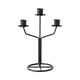 thumbnail image 2 of Candelabro De Metal Candelabro De 3 Brazos Cena Estreno De Una Casa Candelabro Cónico Negro, 2 of 5