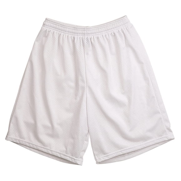 Pantalones cortos de malla Martin Sports para adultos, talla L, blancos