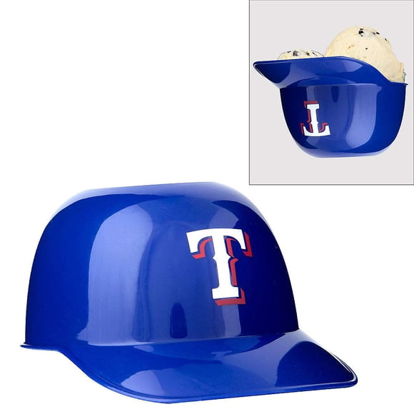 Casco de bateo oficial de la MLB Snack Bowl Rawlings, Texas Rangers