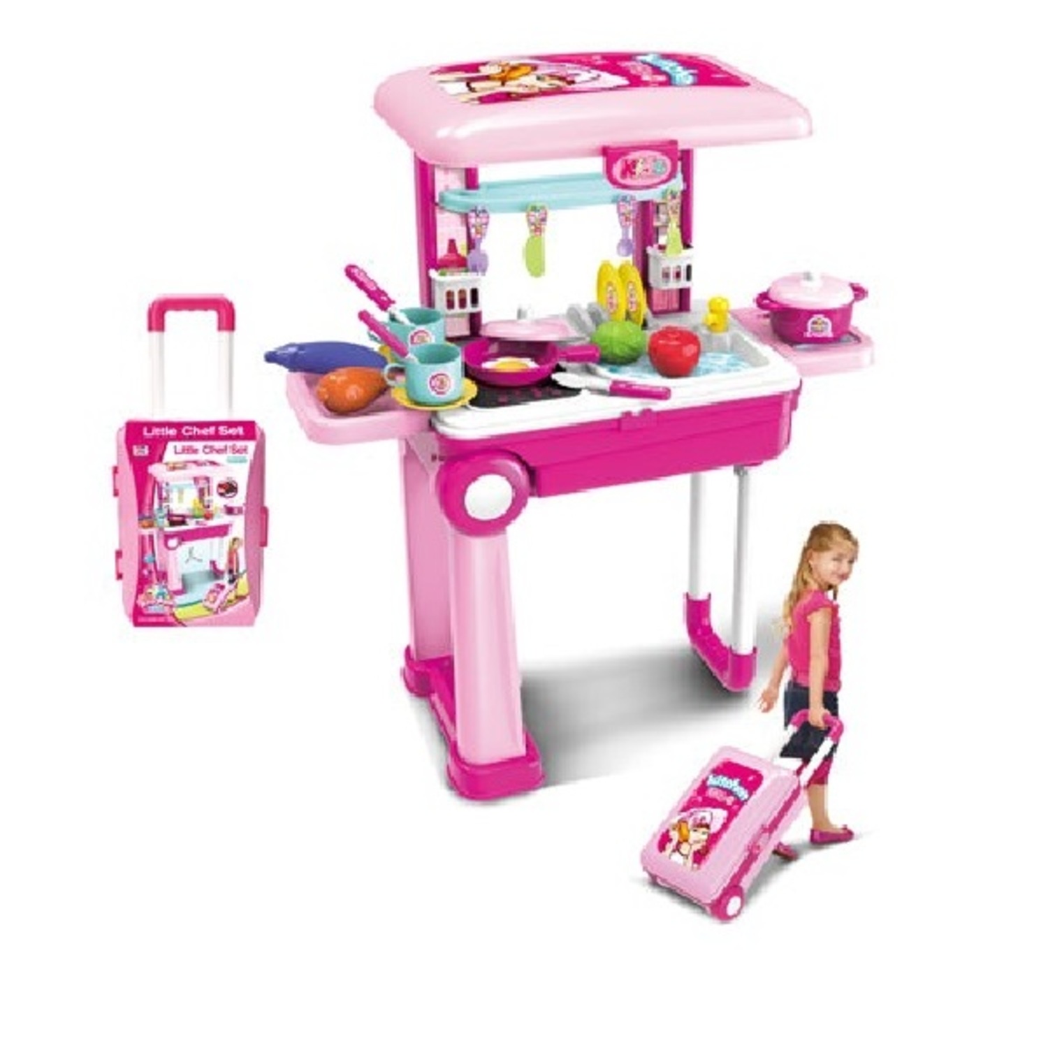 Genérico - Set Maleta 2 En 1 Cocina