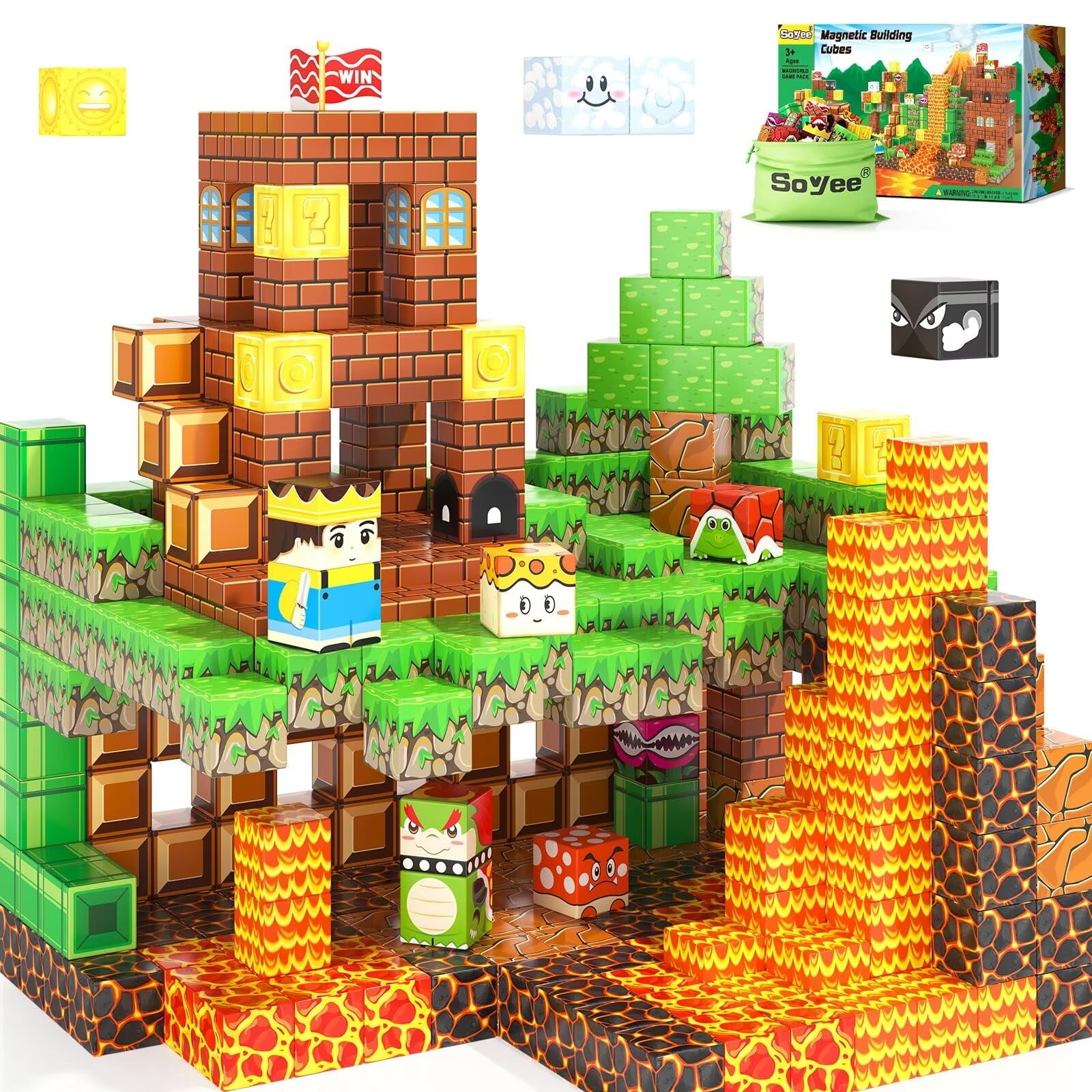 Bloques De Construcción Magnetic Adventure Soyee Con Magnetic World