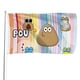 thumbnail image 1 of Pou Bandera impresa con temática, regalo perfecto para fanáticos, amigos y familiares, y adecuada para actividades al aire libre e interiores, decoraciones de fiesta. 90 cm × 150 cm., 1 of 6