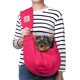 thumbnail image 1 of Transportabebés TOMKAS para perros pequeños de 1,4 a 4,5 kg (rojo rosa), 1 of 9