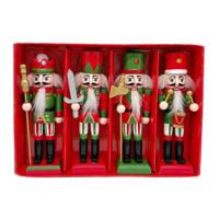 Genérico - Set De Mini Cascanueces Navideños | Figuras Soldado Decorativas