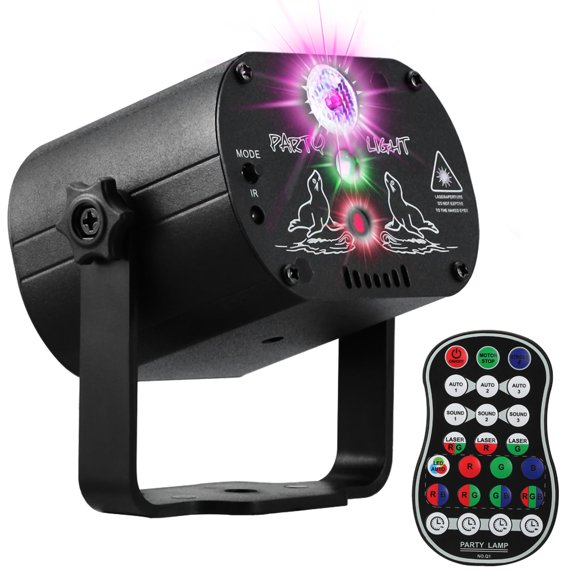 Luces para DJ, discoteca, fiesta, escenario, fiesta, POCOCO, activadas por sonido con control remoto